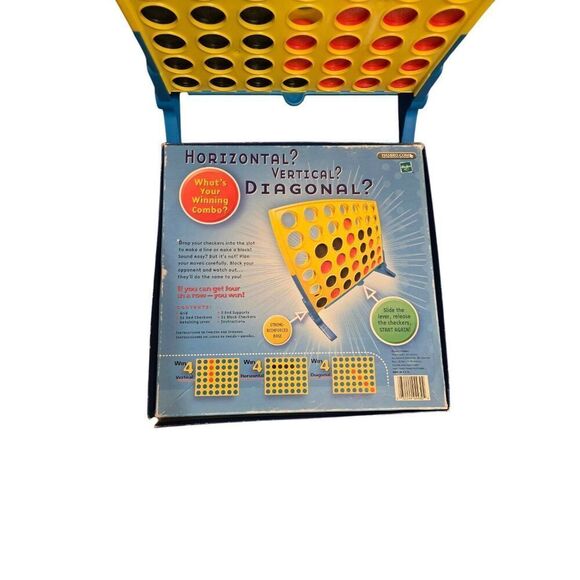 Milton Bradley Connect Four Checkers Game - Picture 3 of 4
